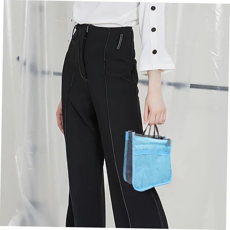Safigle Elegant Blue Double Zipper Toiletry Bag For Travel And Daily Use - Image 3